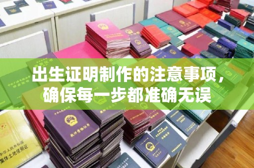 唐河出生证明制作的注意事项，确保每一步都准确无误